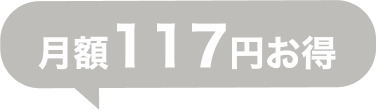 月額117円お得