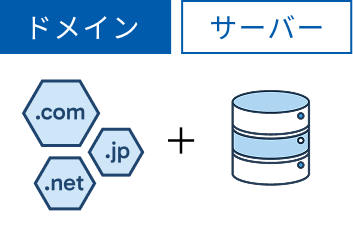 ドメインとサーバーを申し込む