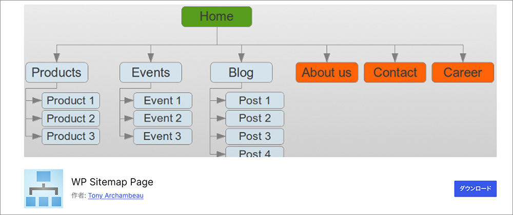 WP Sitemap Pageのファーストビュー画像