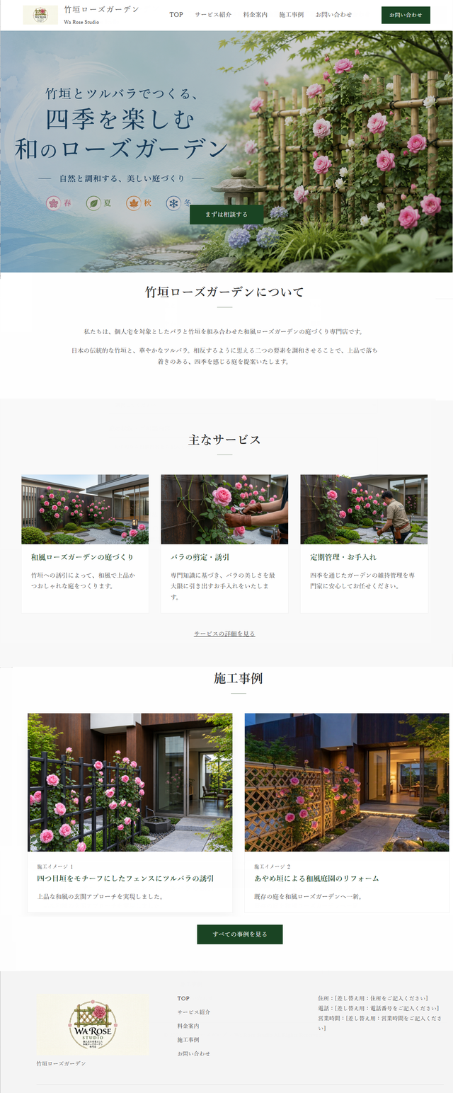 ホームページTOP画面