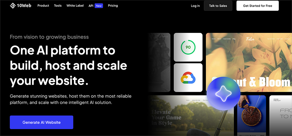 10Webのファーストビュー画像