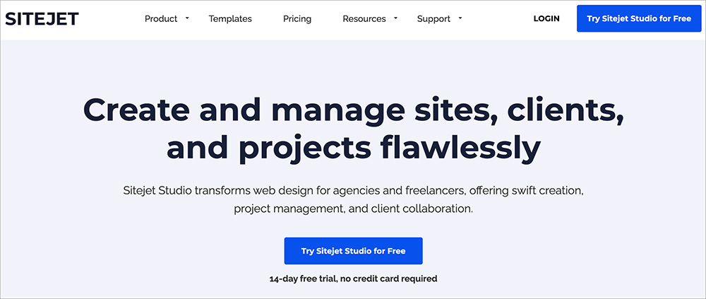 Sitejetのファーストビュー画像