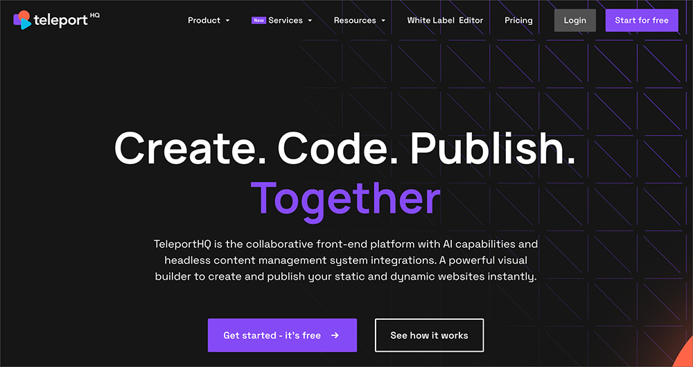 TeleportHQのファーストビュー画像
