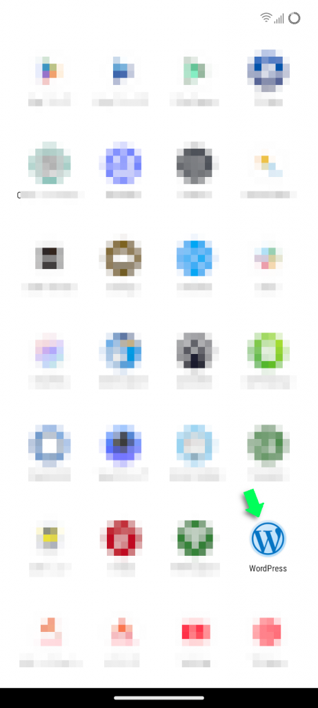 ドロワーからアプリを起動