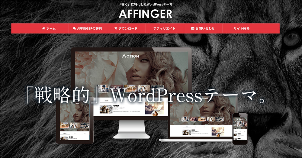 AFFINGERのファーストビュー画像