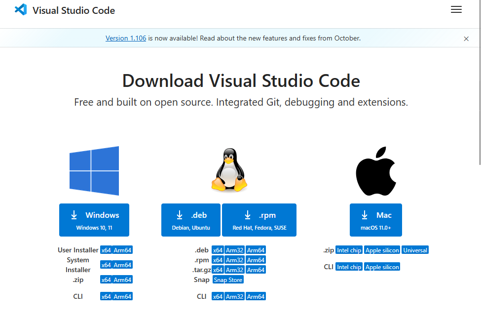VS Codeダウンロード