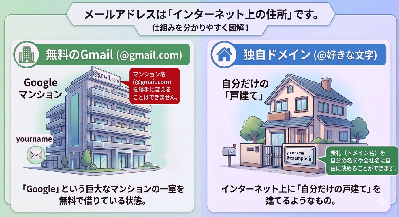 Gmailと独自ドメインの建屋