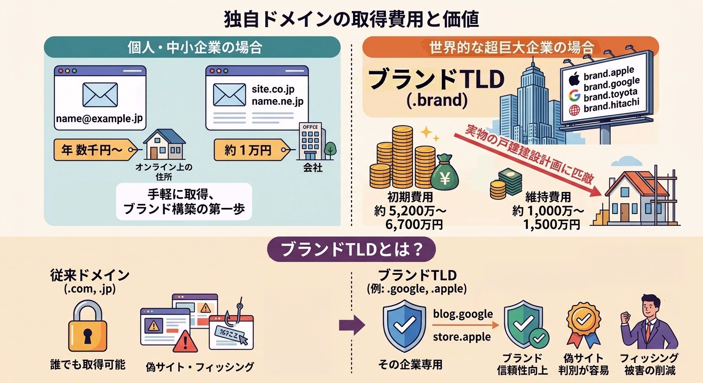 ブランドTLDのコストと価値